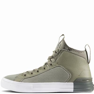 Converse Chuck Taylor All Star Ultra Mid Tops Womens - Dark/White Shoes (905IHDLU)